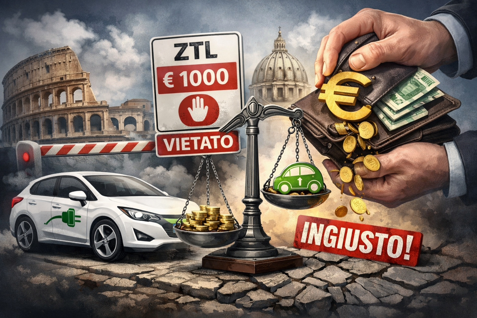 ZTL a pagamento per macchine elettriche è illegale